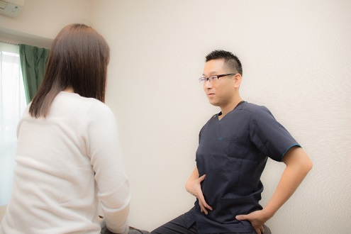 施術の流れ 御茶ノ水駅中村かえる整体院の施術の流れ