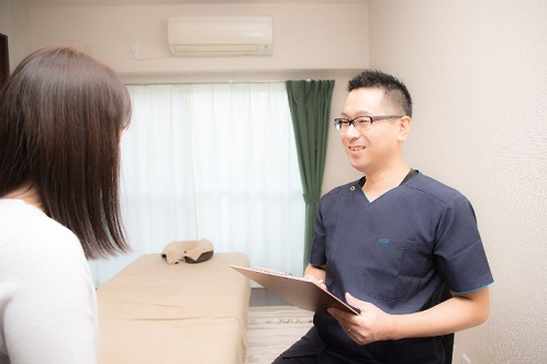 施術の流れ 御茶ノ水駅中村かえる整体院の施術の流れ