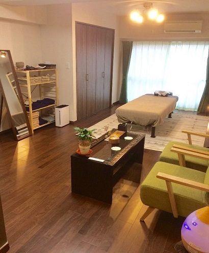 院内 御茶ノ水中村かえる整体院の院内のようす